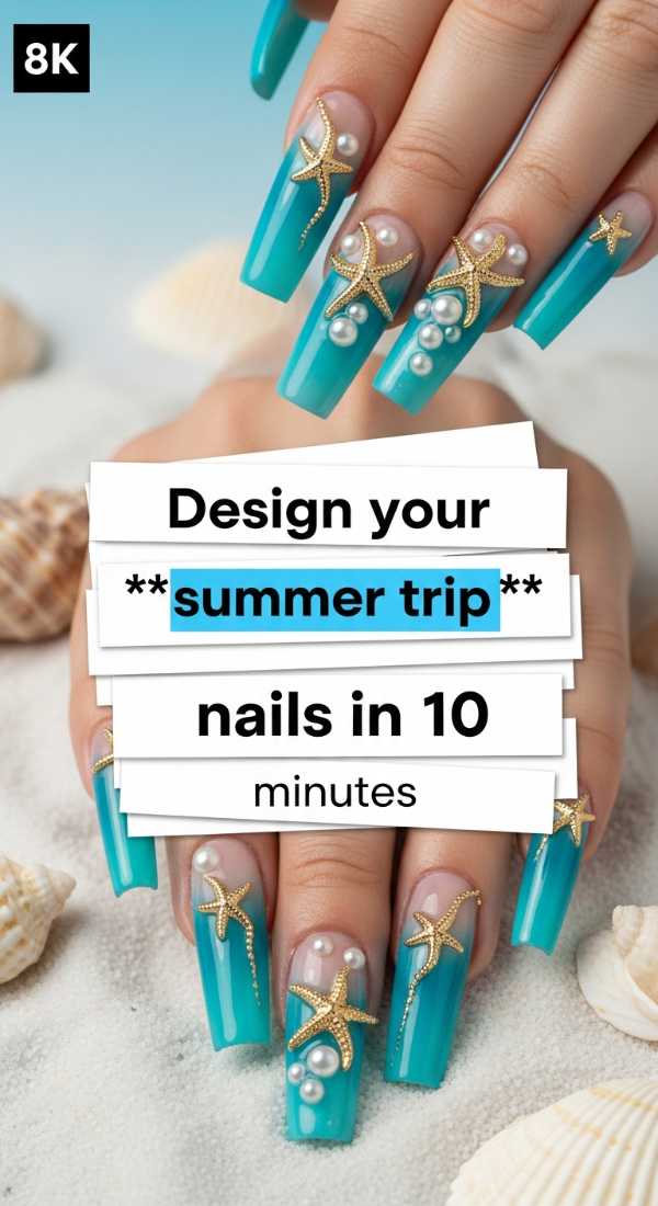 Design Your Summer Trip Nails In 10 Minutes 6a0f0dbd55fc4