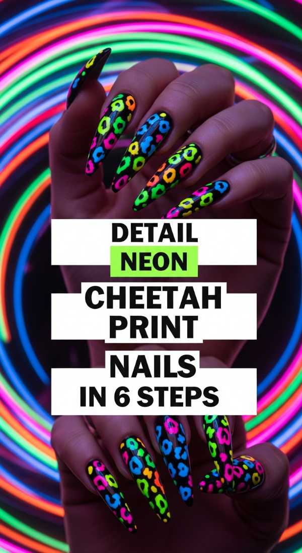 Detail Neon Cheetah Print Nails In 6 Steps 6a05a1287d74c