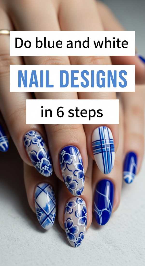 Do Blue And White Nail Designs In 6 Steps 69f4c31ea862c