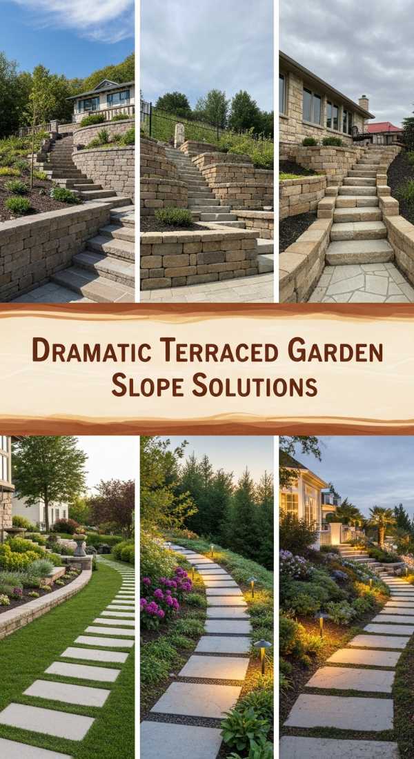 Dramatic Terraced Garden Slope Solutions 69ff4753bf63b