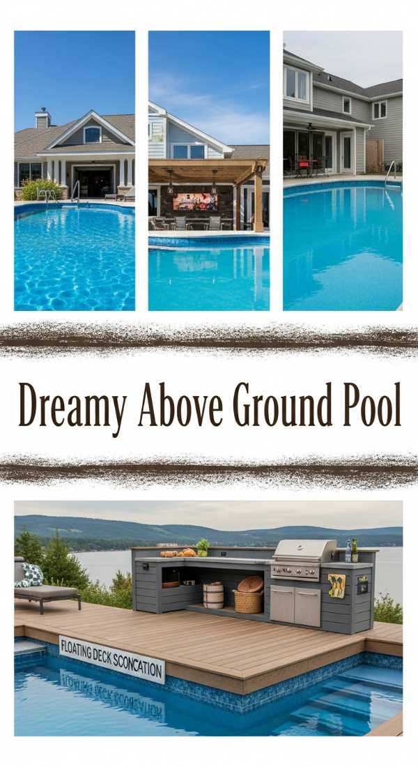 The Art of Outdoor Opulence: Crafting Magical Luxury Spaces Dreamy Above Ground Pool 6a04bae22b0e7