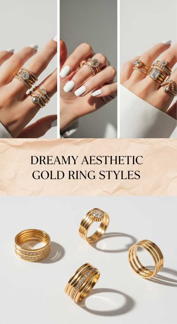 Dreamy Aesthetic Gold Ring Styles 69fdbc28a0a29