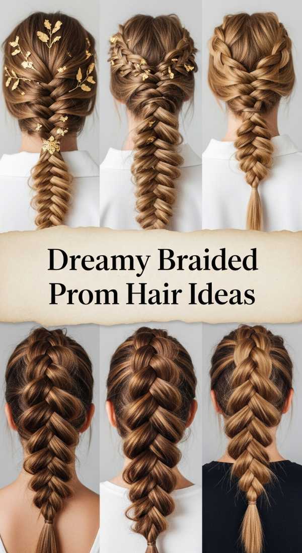 Crown Jewels: Elegant Updos and Waves for the Modern Prom Queen Dreamy Braided Prom Hair Ideas 69fde76e543c6