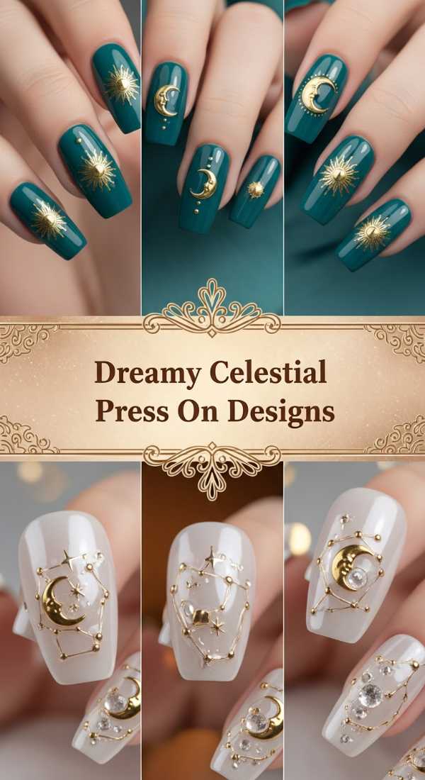 Dreamy Celestial Press On Designs 6a0859cb87ddf
