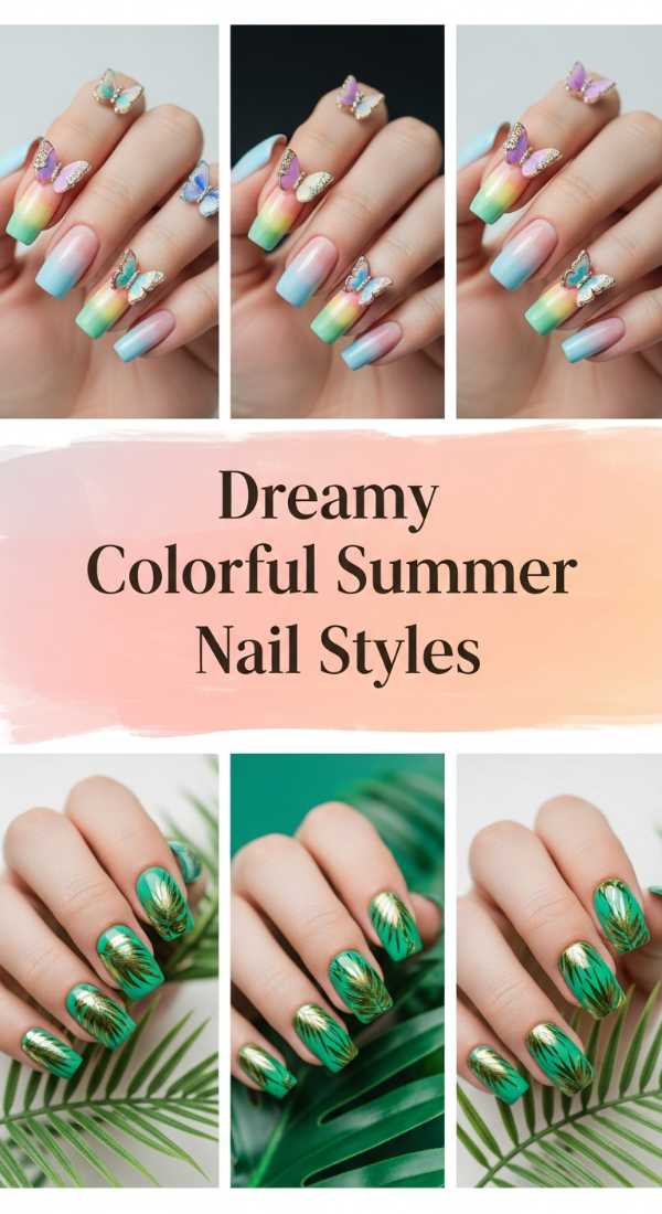 Dreamy Colorful Summer Nail Styles 6a134081743b9