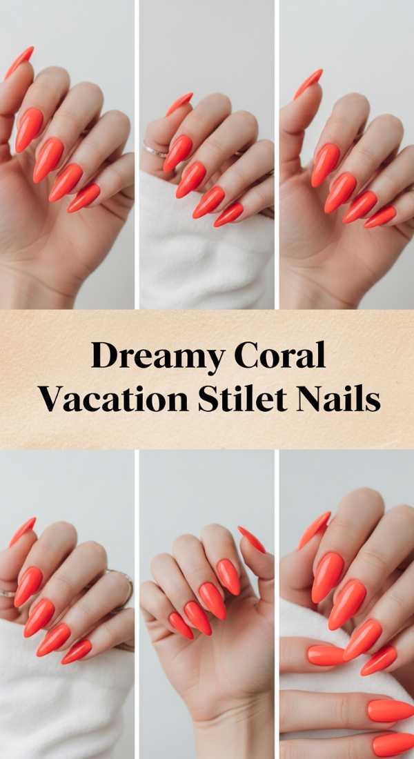 The Future of Your Fingertips: Top 2026 Nail Trends You’ll Love Dreamy Coral Vacation Stiletto Nails 69ff6db7ea959