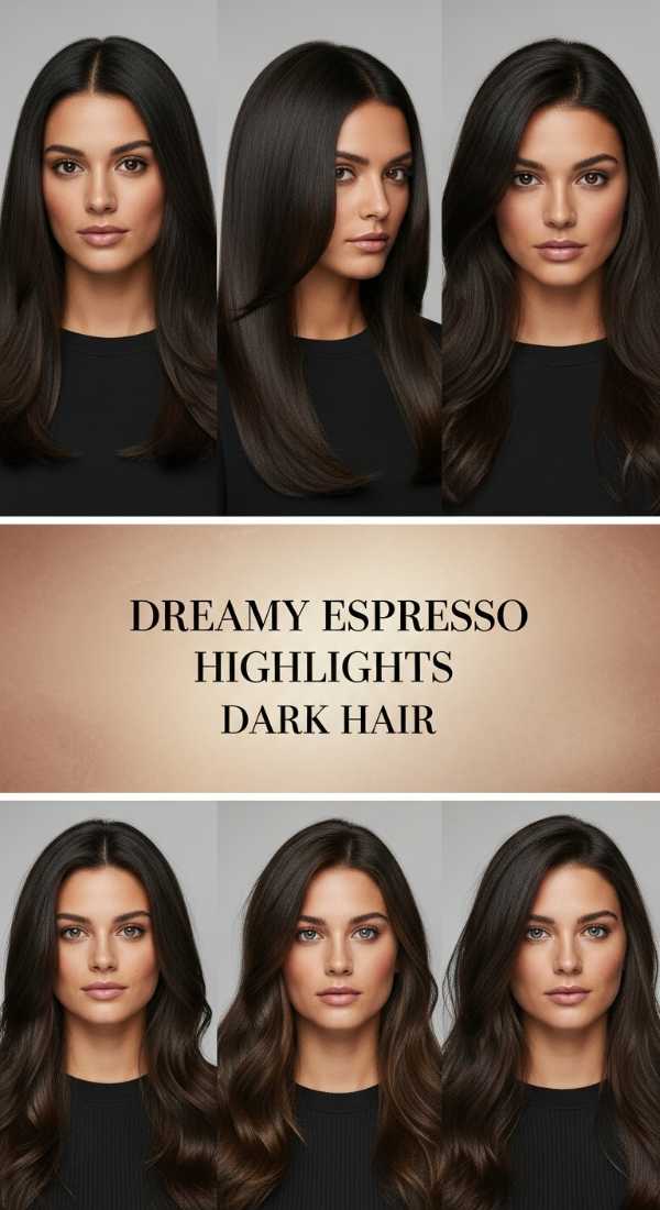 Opulence Unbound: Your 2026 High-End Hair Inspiration Guide Dreamy Espresso Highlights Dark Hair 6a1423b0075ae