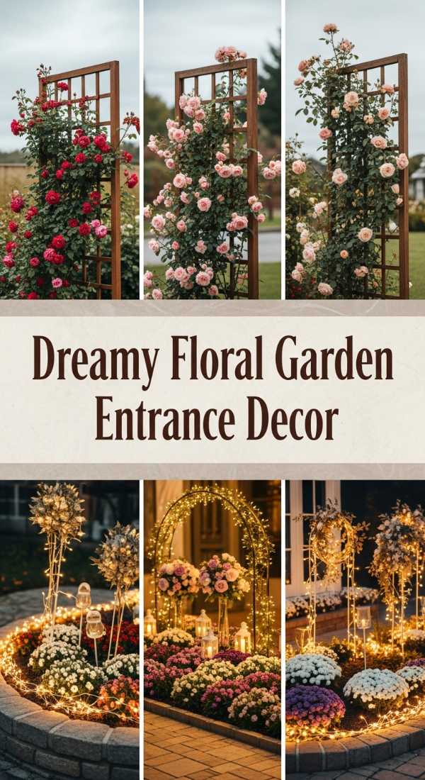 Dreamy Floral Garden Entrance Decor 69ff475fd31d6