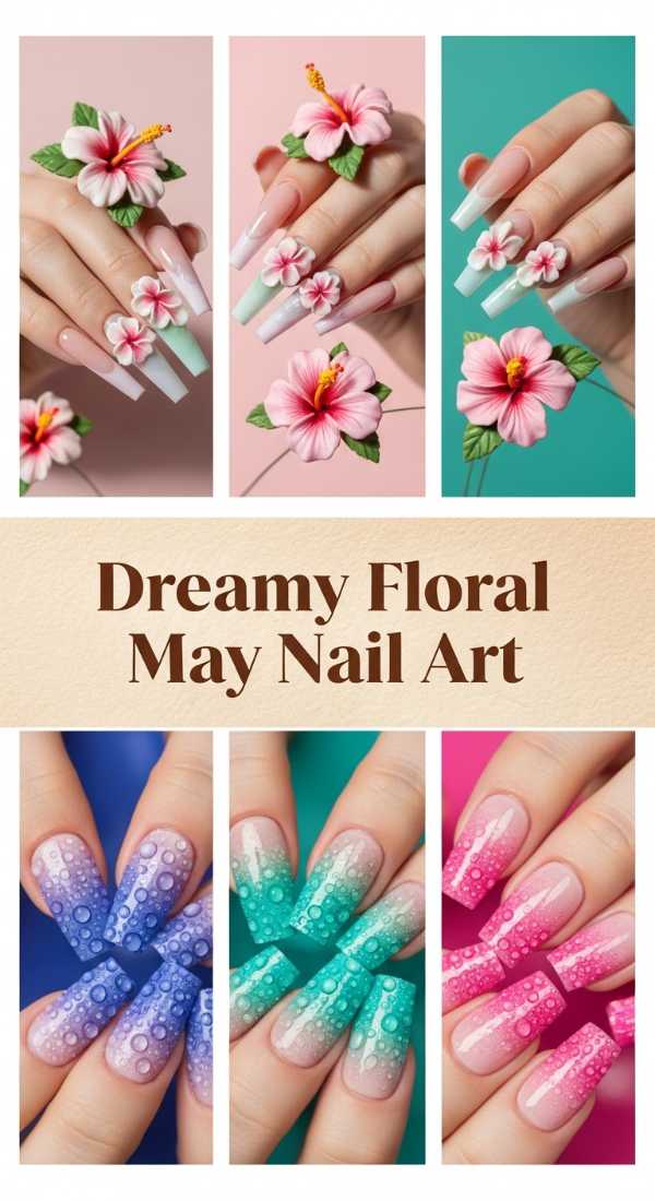 Dreamy Floral May Nail Art 6a134d47c9840
