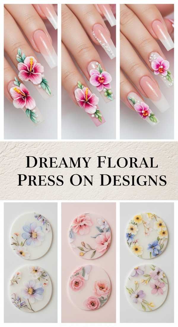 Dreamy Floral Press On Designs 6a13490a5530b