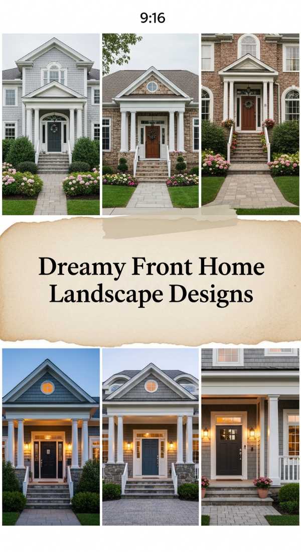 Dreamy Front Home Landscape Designs 69ff473f9e3c4