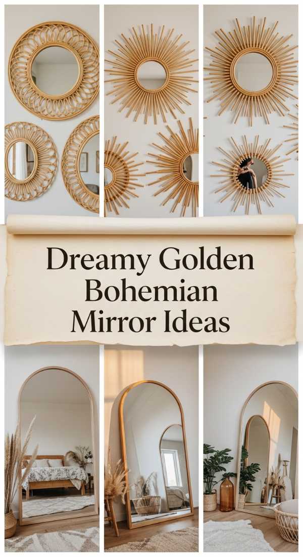 Dreamy Golden Bohemian Mirror Ideas 6a0ea13be0e2c