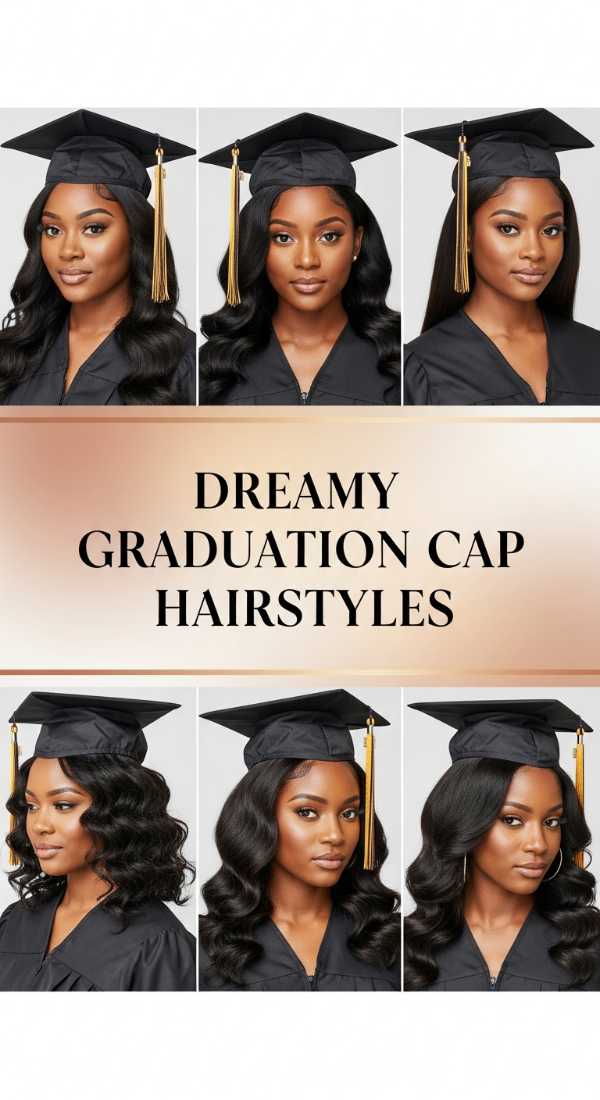 Dreamy Graduation Cap Hairstyles 6a08cb4a83ab5