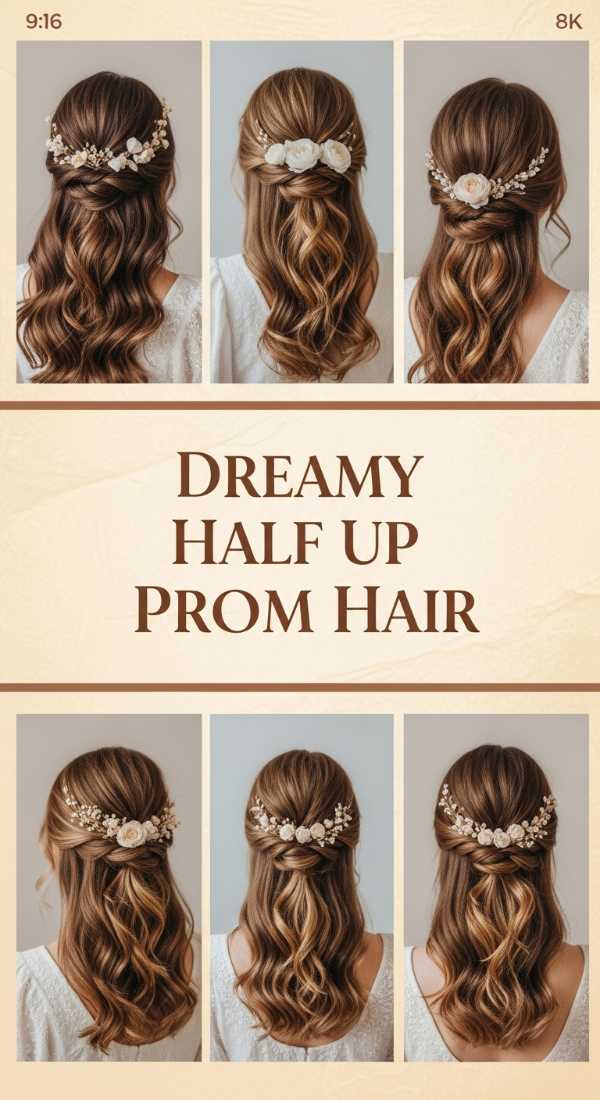 Sunkissed & Sophisticated: The Ultimate Guide to Luxe Summer Prom Hair Dreamy Half Up Prom Hair 6a0366fda33fd