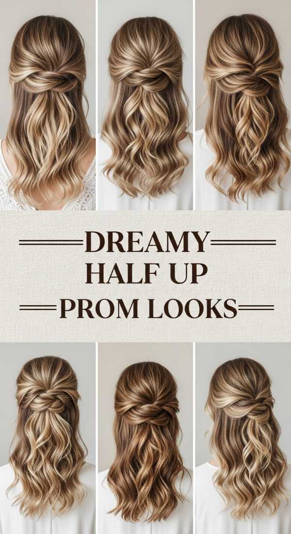 Dreamy Half Up Prom Looks 6a03671dbedff