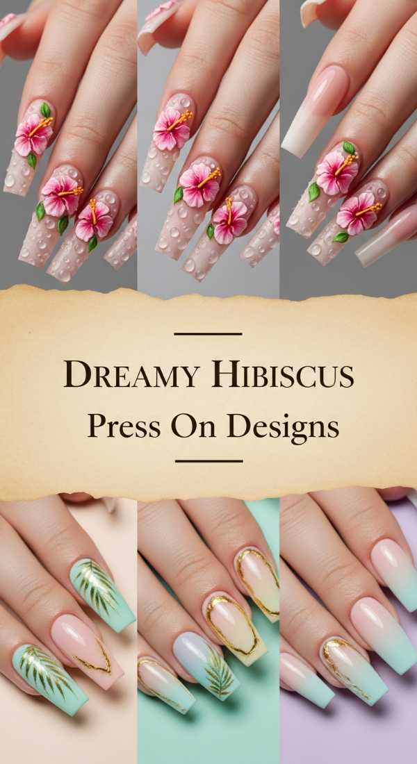 Dreamy Hibiscus Press On Designs 6a134237a021c
