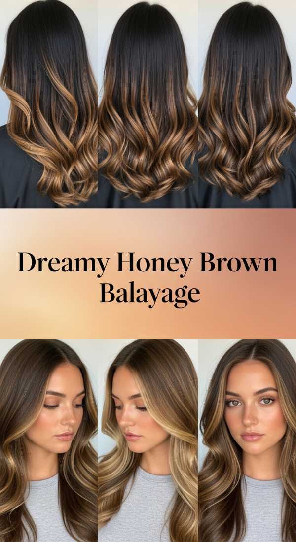 Dreamy Honey Brown Balayage 6a08ccd34cfd6