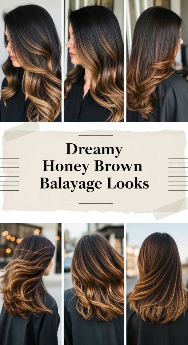 Dreamy Honey Brown Balayage Looks 6a08cb817433c