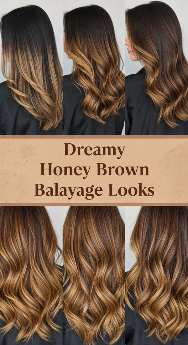 Dreamy Honey Brown Balayage Looks 6a08ccf824be1