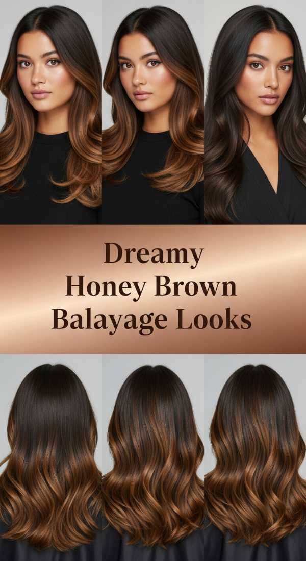 Dreamy Honey Brown Balayage Looks 6a08d5e6d8ad3