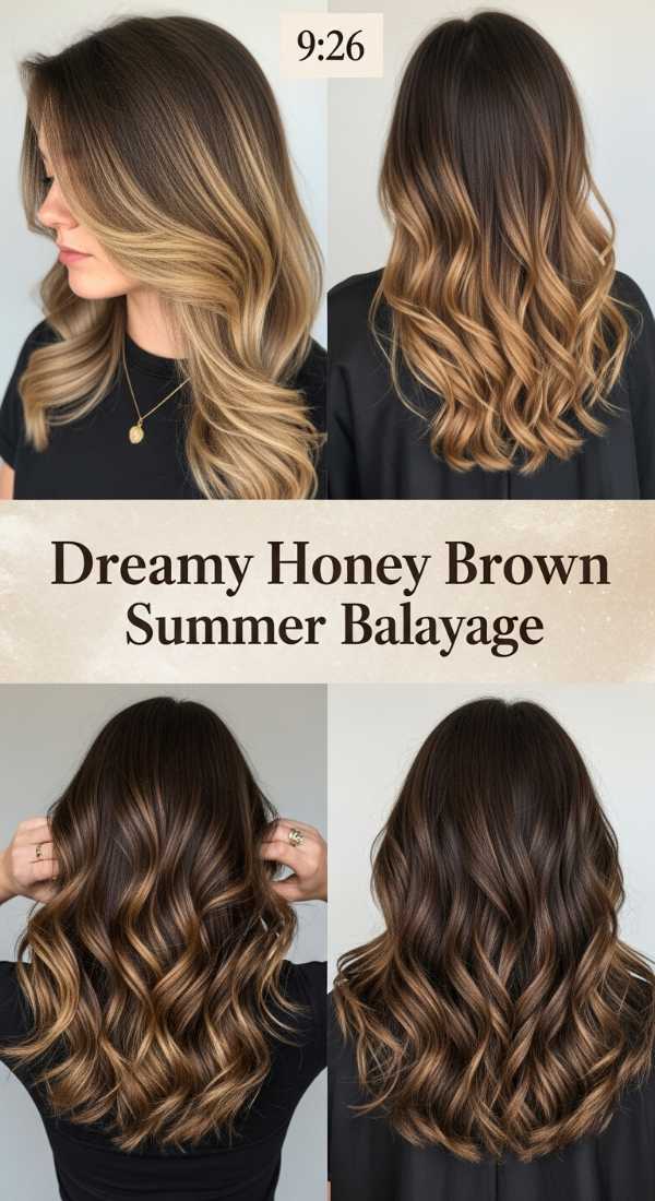 Sculpted for Tomorrow: The Ultimate 2026 Luxury Hair Guide Dreamy Honey Brown Summer Balayage 6a08cb708a2c0
