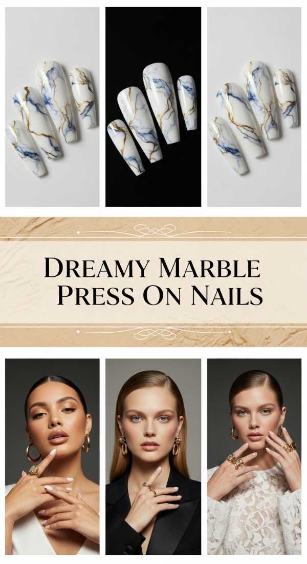 Dreamy Marble Press On Nails 6a085b6b07b84