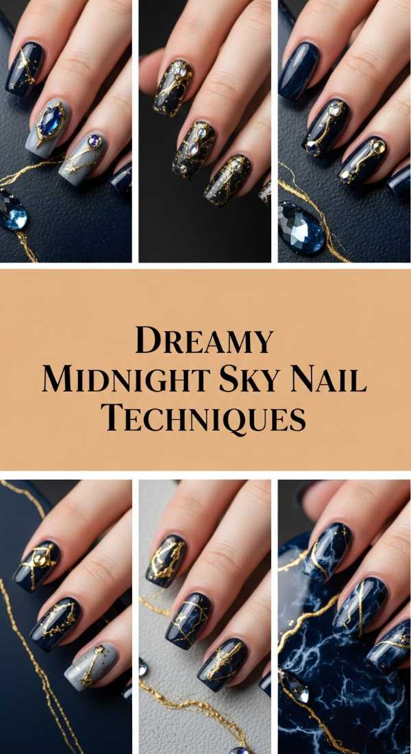 Dreamy Midnight Sky Nail Techniques 6a08581e5f9c3