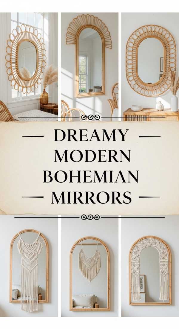 How to Design the Ultimate Earthy Modern Bohemian Oasis Dreamy Modern Bohemian Mirrors 6a0ea15204368