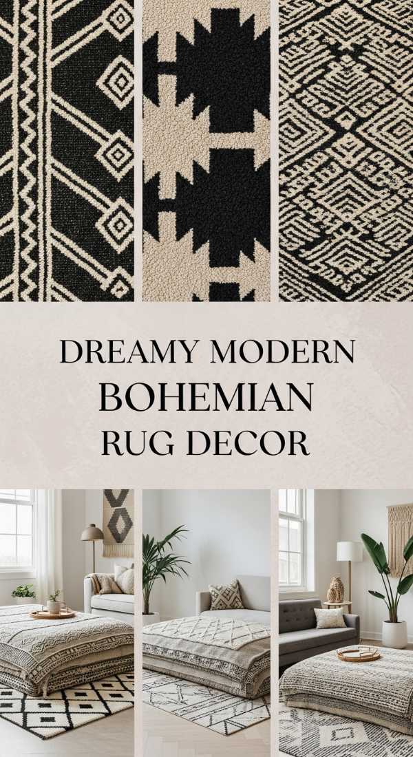 Dreamy Modern Bohemian Rug Decor 6a0ea3437055c
