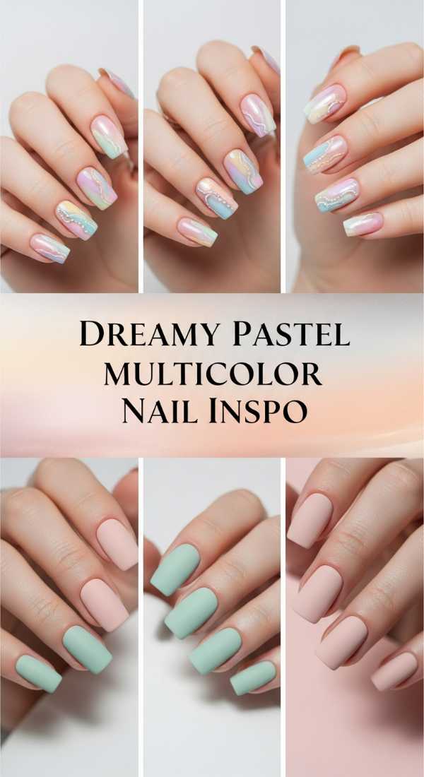 Dreamy Pastel Multicolor Nail Inspo 6a08aff13c8b9