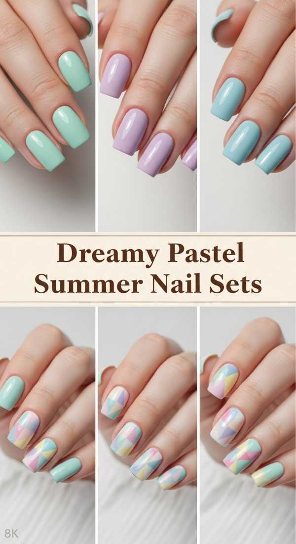Dreamy Pastel Summer Nail Sets 6a006c6a463b9