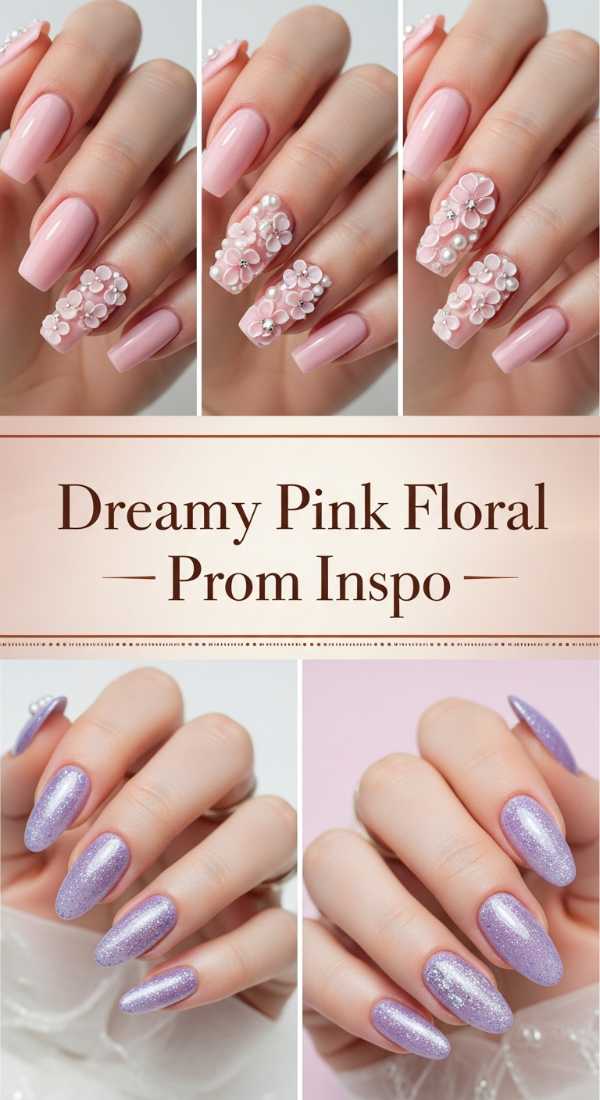 Move Over 2025: Why 2026 Nail Art is Taking Over the Beauty World Dreamy Pink Floral Prom Inspo 69ff6db0acc21
