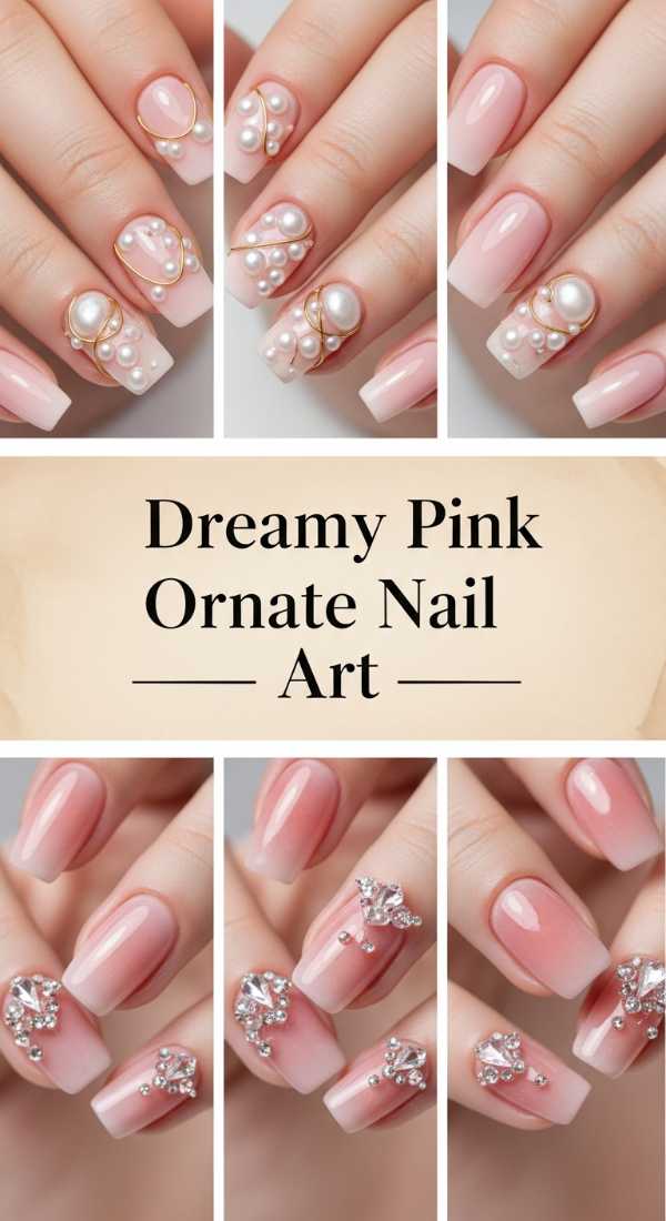 Dreamy Pink Ornate Nail Art 6a0858238711f