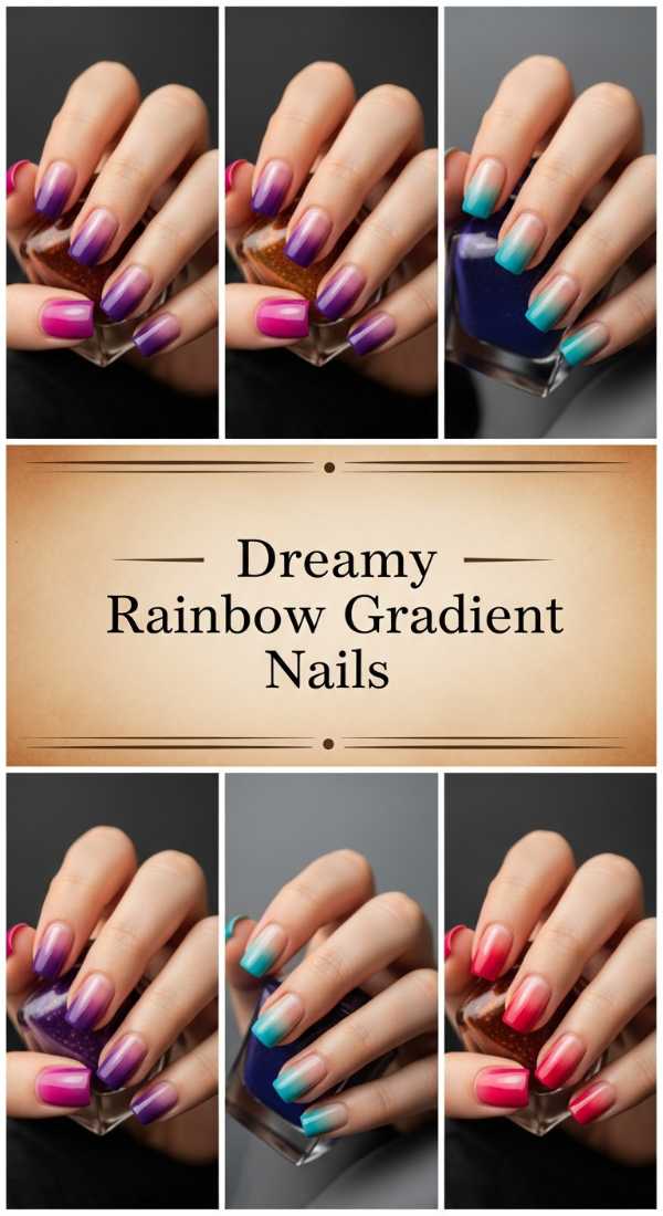 Dreamy Rainbow Gradient Nails 6a08b1b9f369d