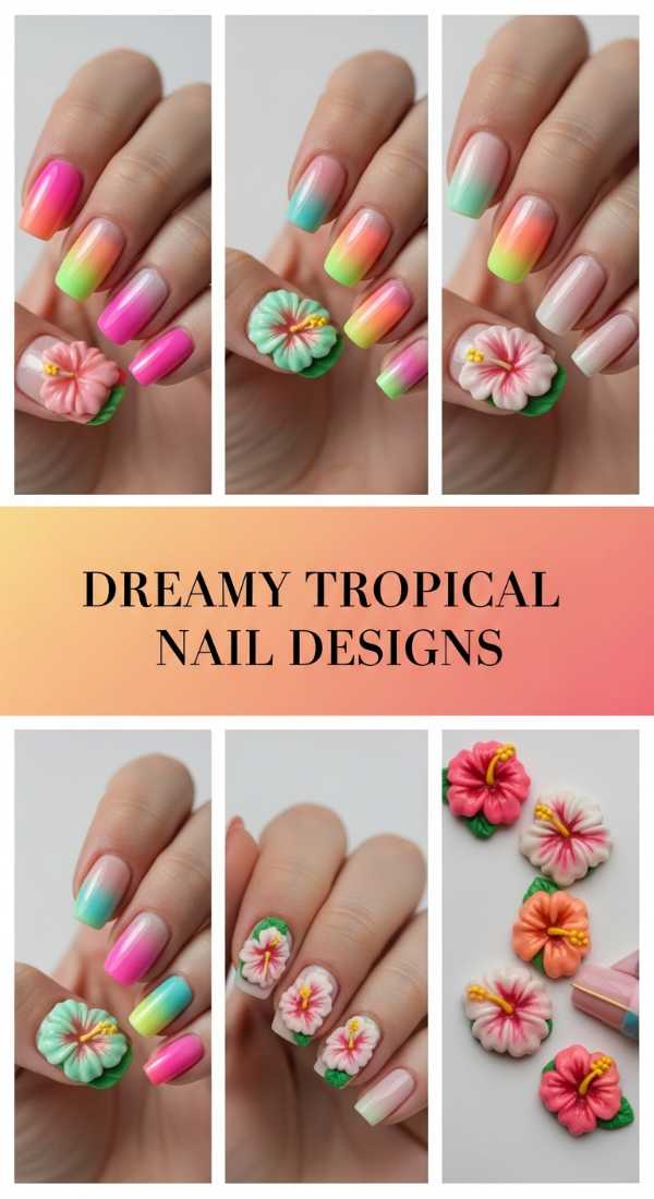 Instant Elegance: Why Luxury Press-Ons Are the New Salon Standard Dreamy Tropical Nail Designs 6a1347dd57e4c