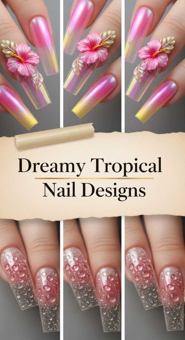 Dreamy Tropical Nail Designs 6a134c66491f8