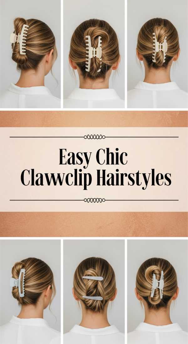 Easy Chic Clawclip Hairstyles 69ff7f1cbaf45
