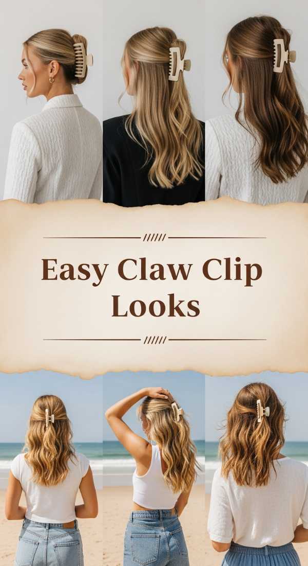 Beyond the Brush: The Ultimate 2026 Hair Mood Board for Trendsetters Easy Claw Clip Looks 6a08d2c321c83