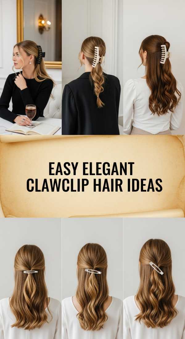 Easy Elegant Clawclip Hair Ideas 69ff80ad3538f