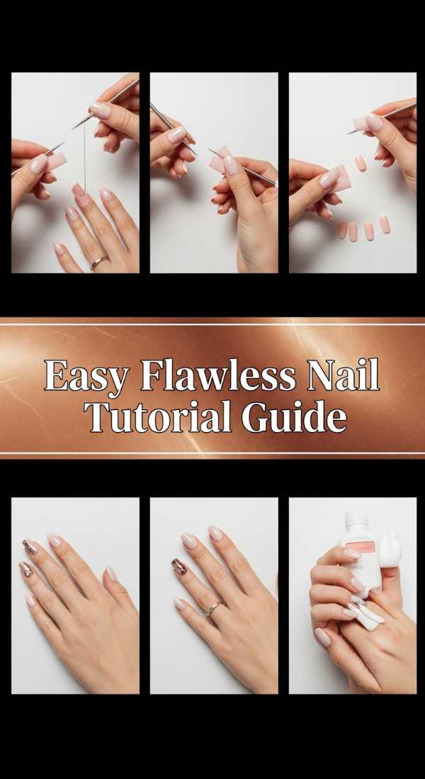 Press On Nail Perfection: Your All-in-One Guide to a Salon Look at Home Easy Flawless Nail Tutorial Guide 6a08afebd7f79