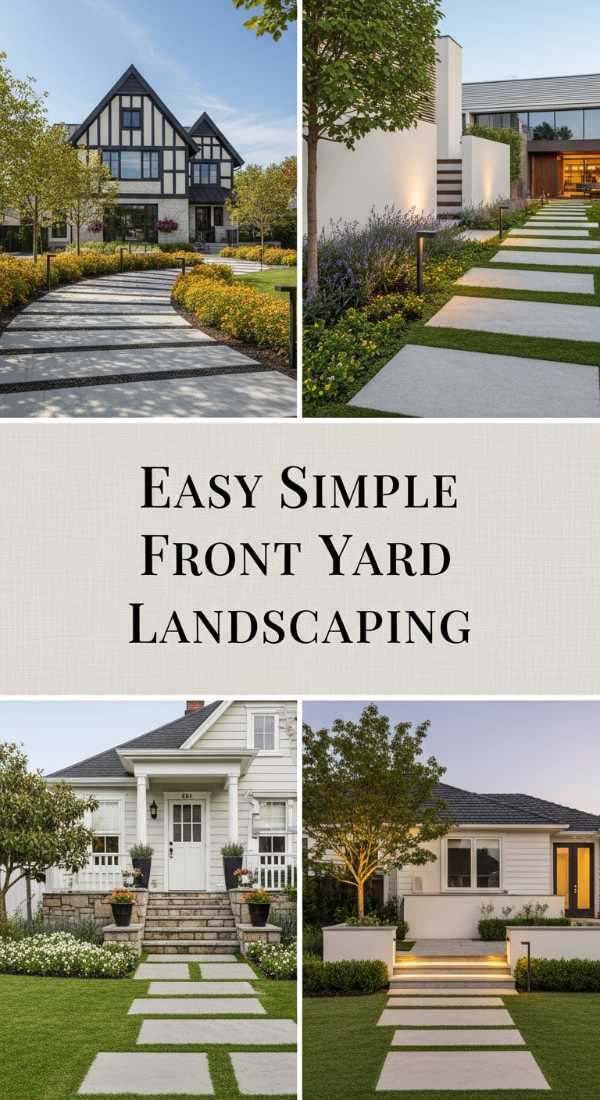 Easy Simple Front Yard Landscaping 6a04bc66527e1