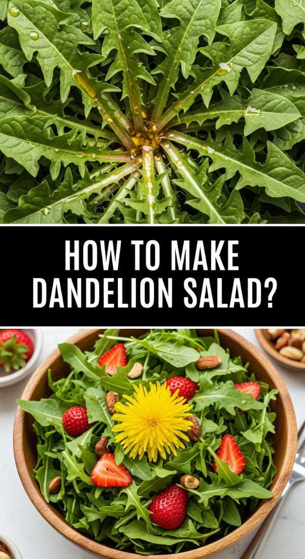 Easy Tutorial For Fresh Dandelion Salad With Dressing 69f44fa4957b7
