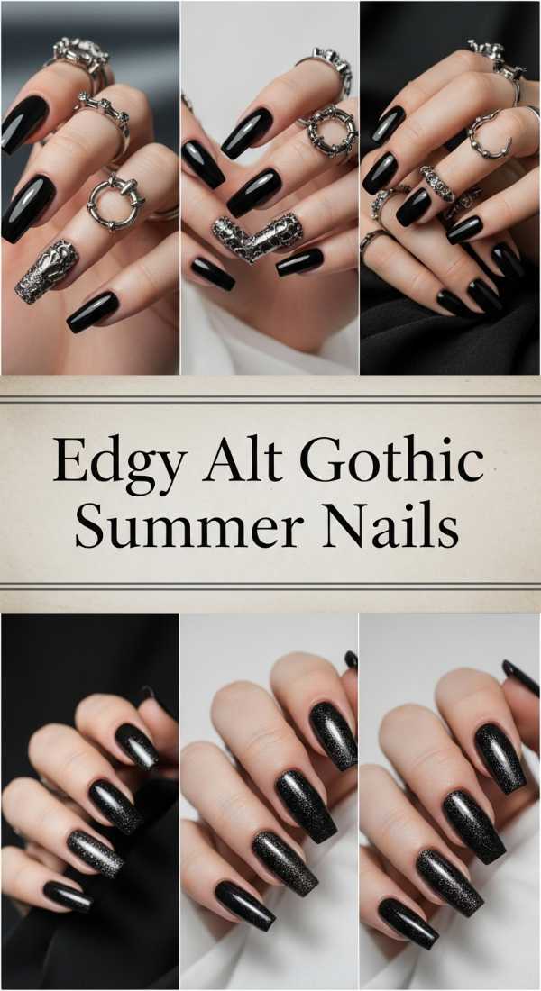 Edgy Alt Gothic Summer Nails 6a006b741a9c0