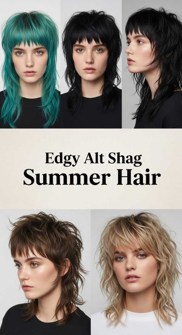 Opulence Unbound: Your 2026 High-End Hair Inspiration Guide Edgy Alt Shag Summer Hair 6a1423ab92c6a