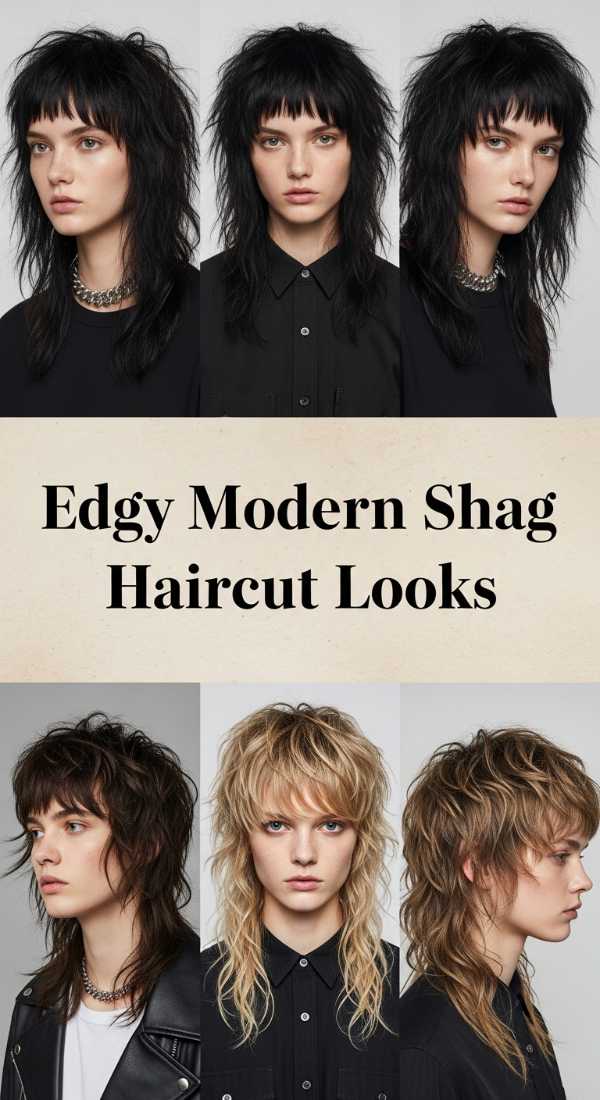 From Cyber-Chic to Retro-Revival: 2026’s Biggest Hair Trends Revealed Edgy Modern Shag Haircut Looks 6a141de5a47cd