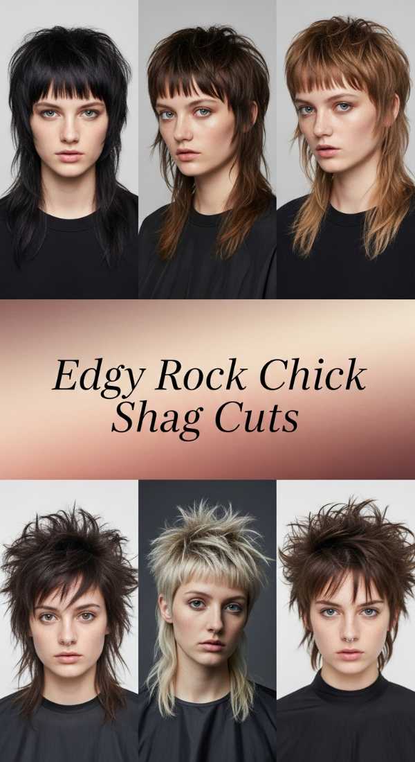 Edgy Rock Chick Shag Cuts 6a142df9c6723