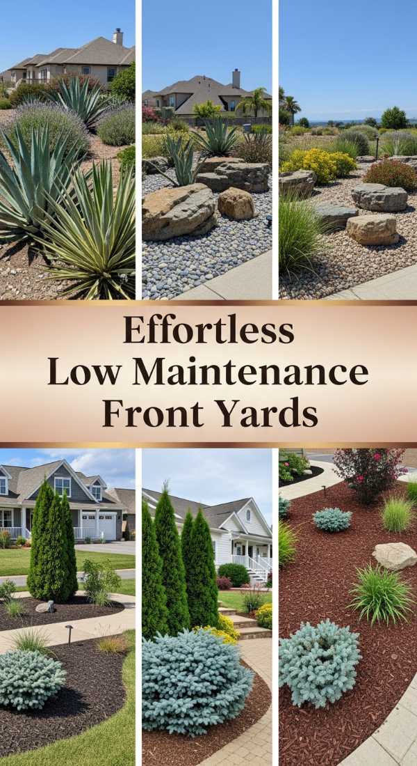 Minimalist Grandeur: Transforming Your Yard into a Modern Masterpiece Effortless Low Maintenance Front Yards 69ff47637c28c