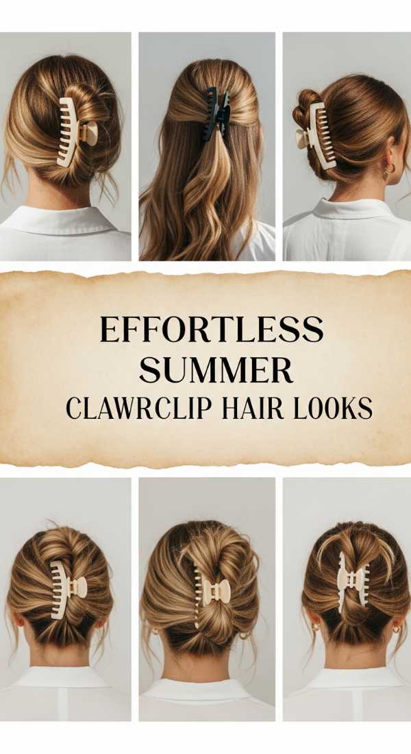 Transform Your Look: Stunning Hair Ideas for Every Occasion Effortless Summer Clawclip Hair Looks 69ff7f16119bb