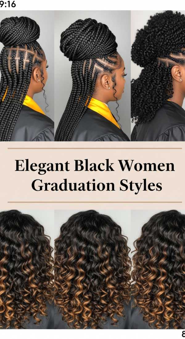 Elegant Black Women Graduation Styles 6a08cd03c273c