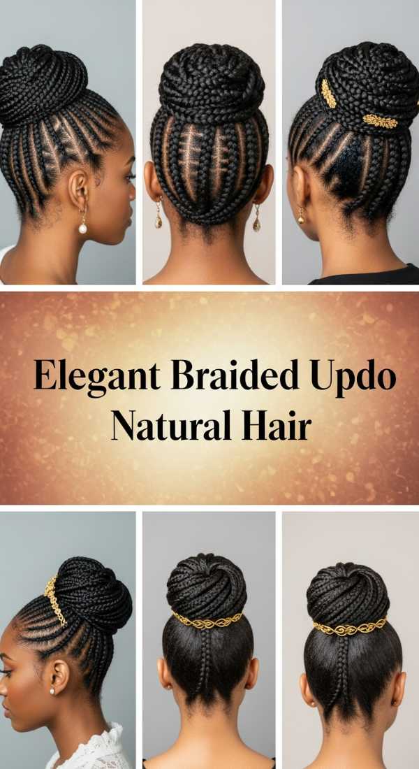From Gowns to Gowns: Chic Graduation Hairstyles for Your Hottest Summer Elegant Braided Updo Natural Hair 6a08ce8c53482